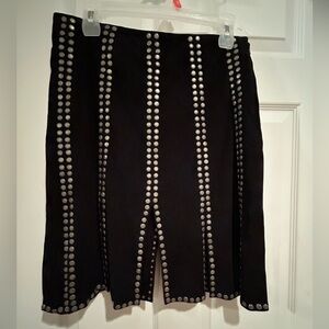 Lamarque suede studded skirt. Excellent condition. Size 4.